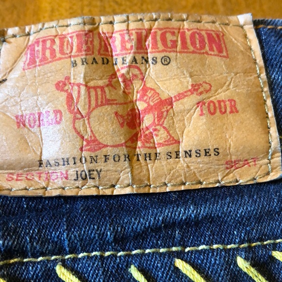 True Religion Joey Jeans with yellow embroidery - Picture 6 of 8